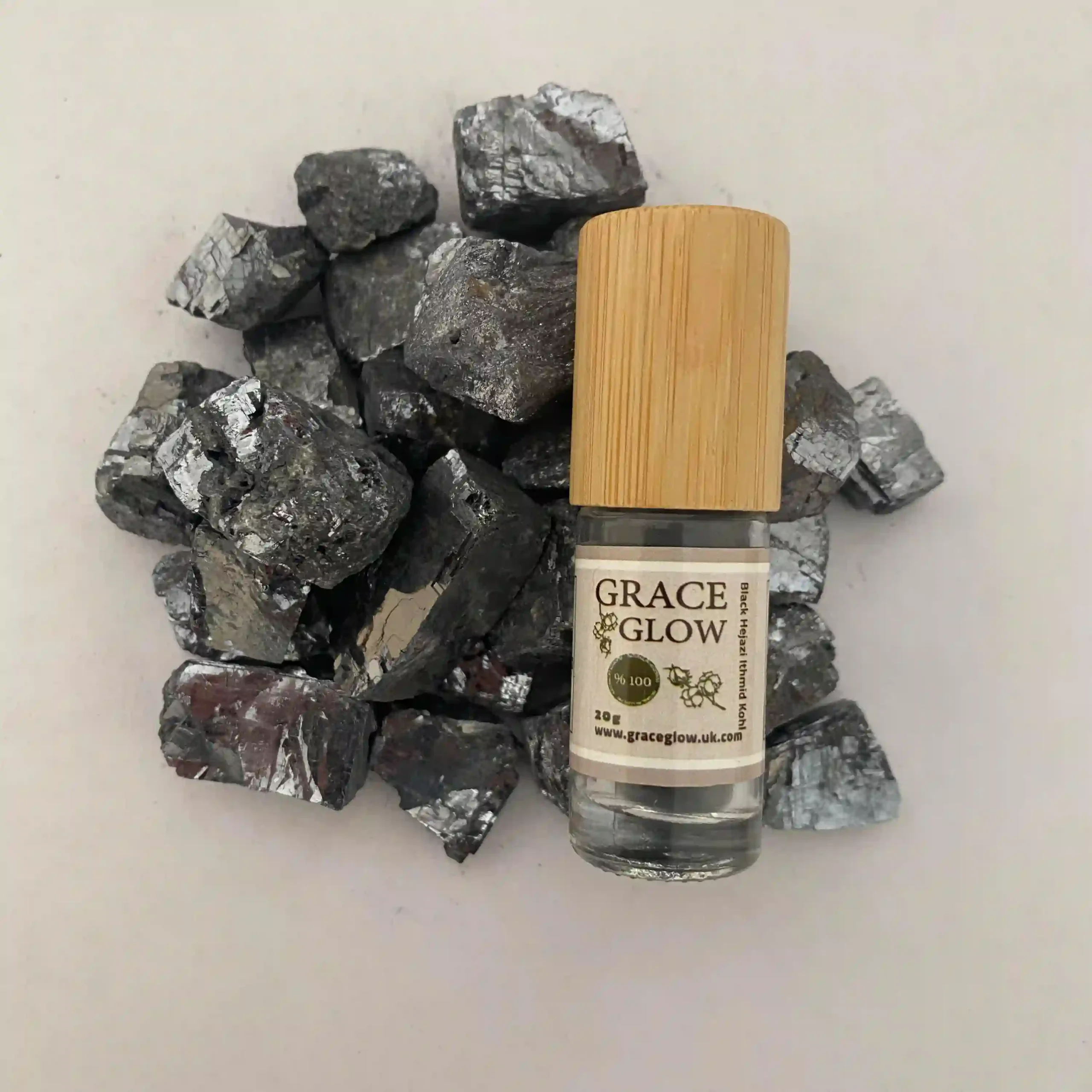 Black Hejazi Ithmid Kohl 20g كحل اثمد حجازي أسود - Image 2