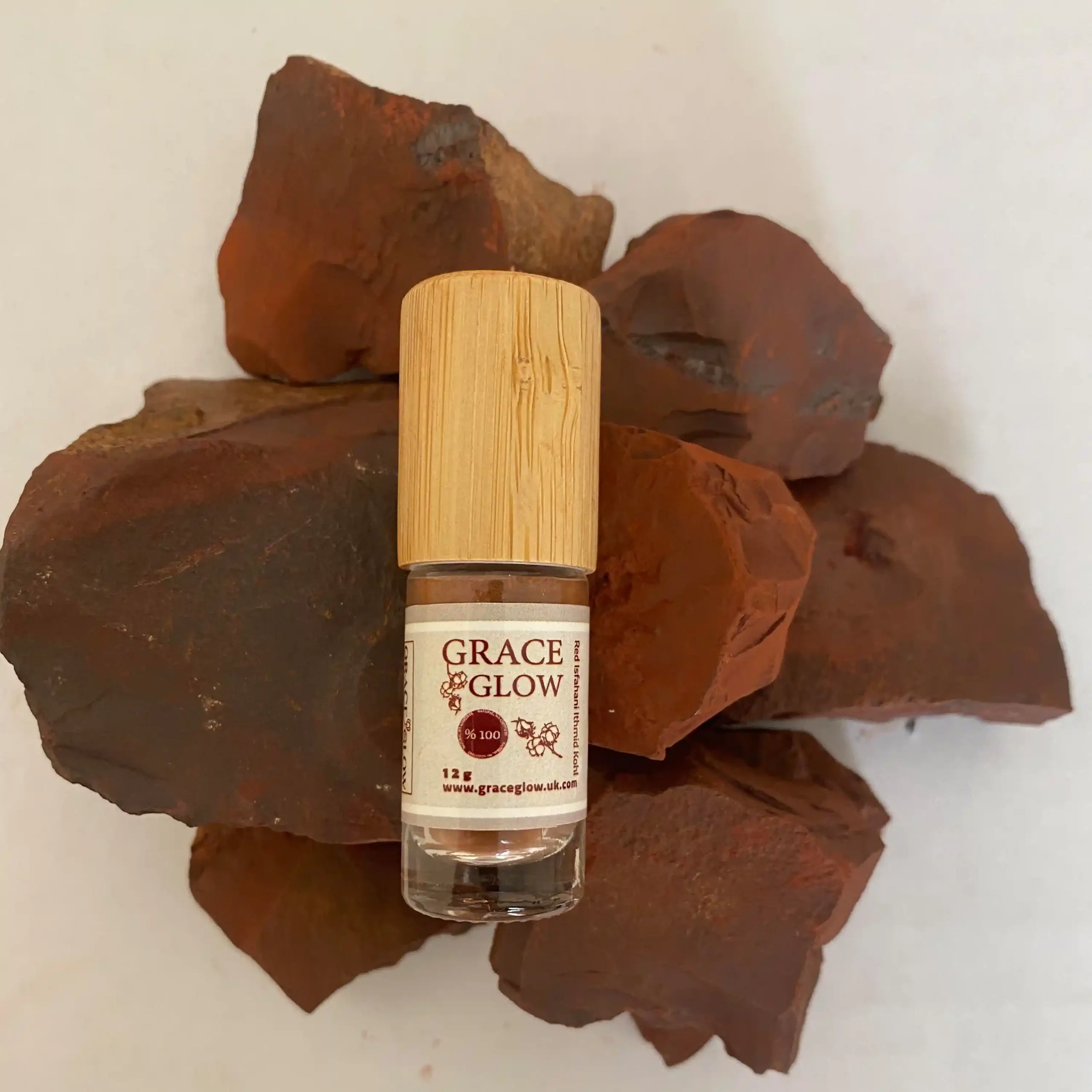 Red Isfahani Ithmid Kohl 12g كحل اثمد أصفهاني أحمر - Image 2